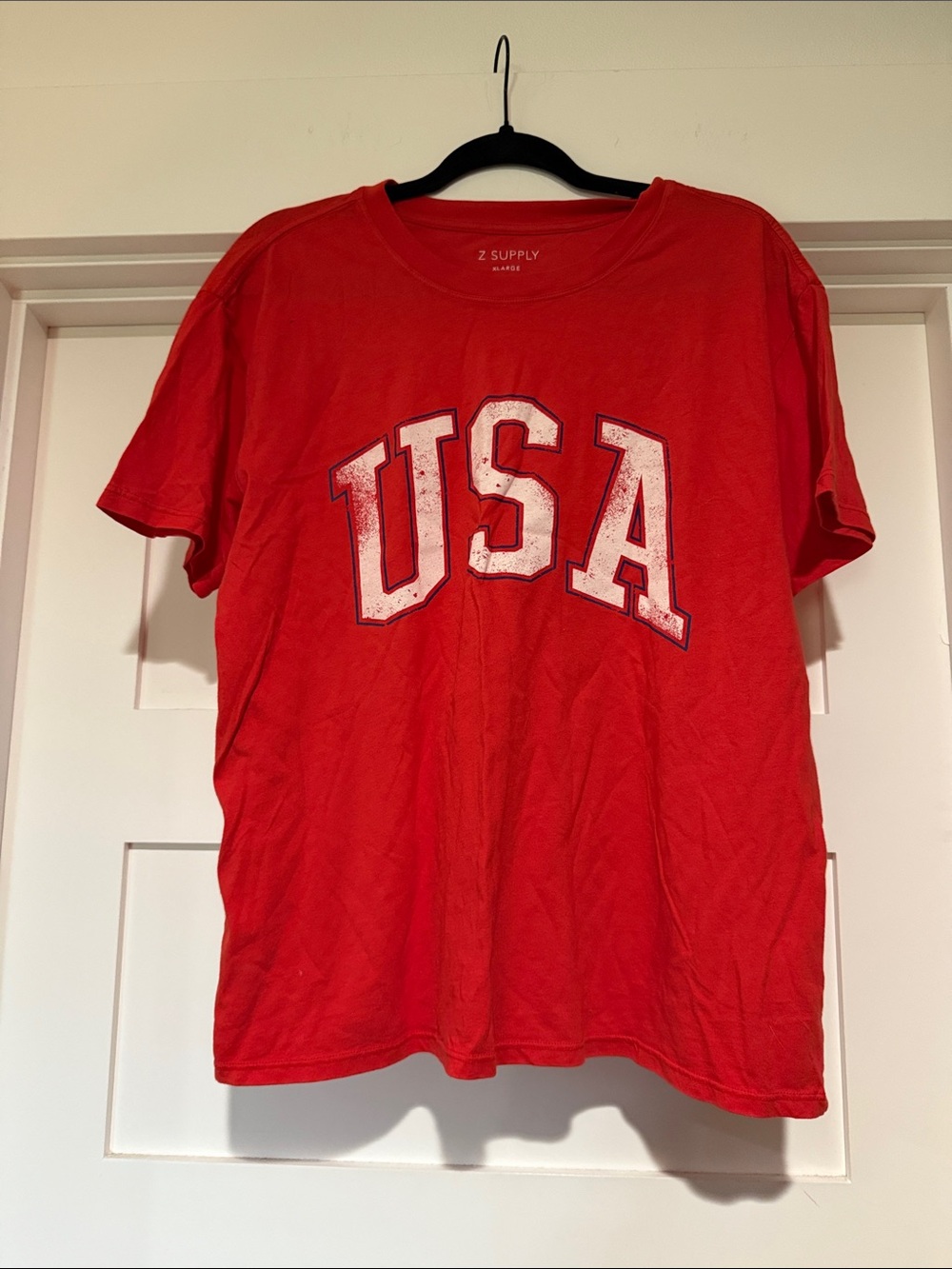 Z Supply Red 'USA' Graphic Tee
